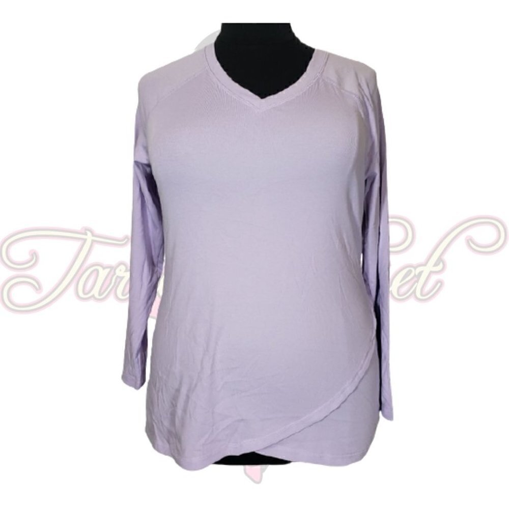 ☀ Isaac Mizrahi Live! SOHO Raglan Top Sz M